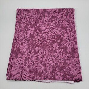 Vintage Moda Purple Floral Fabric Cotton Quilting Material